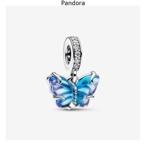Pandora Blue Butterfly Charm Bracelet